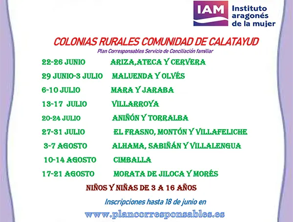 Colonias de Verano a Torralba de Ribota